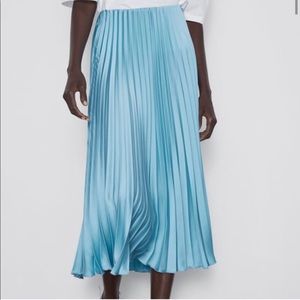 Zara Pleated Midi Skirt